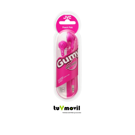 JVC Gumy Bass-Boost Peach Pink