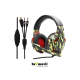 Auriculares Gaming EPG502 LED Militar Verde USB Sonido Estéreo