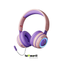 Auriculares inalámbricos para niños Xmenha con micrófono y luces LED