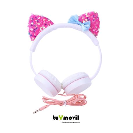Auriculares Bluetooth Nimmz Collection con Orejas LED y Micrófono