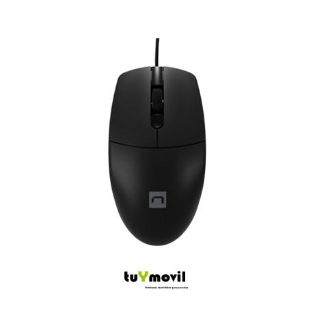 Ratón Natec Ruff 2 USB Óptico 1000 DPI Negro