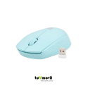 Ratón Natec Inalámbrico Bluetooth + USB 1600 DPI Ambidiestro Azul Claro