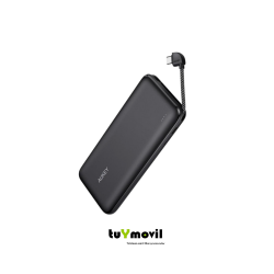 Aukey PB-N73C Power Bank 10000mAh con Cable Integrado