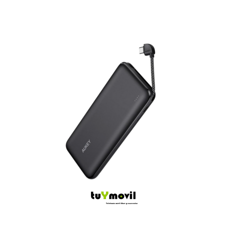 Aukey PB-N73C Power Bank 10000mAh con Cable Integrado