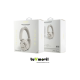 Guess ANC ENC Metal Logo Auriculares Bluetooth Beige
