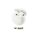 Guess TWS Rounded Brand Logo Auriculares Bluetooth Blanco