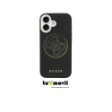 GUESS Funda iPhone 17 con Magsafe Diseño Perforado Negra